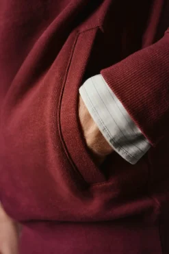 OOTO Sudadera gráfica con capucha Granate Hot