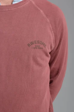 Cloking Sudadera Lavada Vino Discount