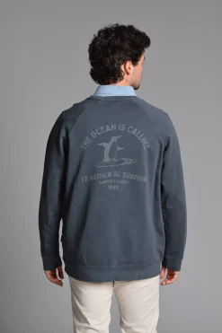 Cloking Sudadera Lavada Azul marino