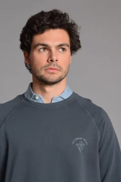 Cloking Sudadera Lavada Azul marino