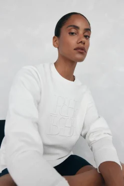 Pedro del Hierro Sudadera lisa algodón Blanco New