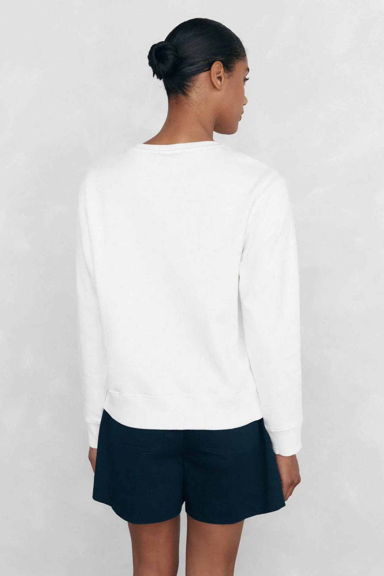 Pedro del Hierro Sudadera lisa algodón Blanco New