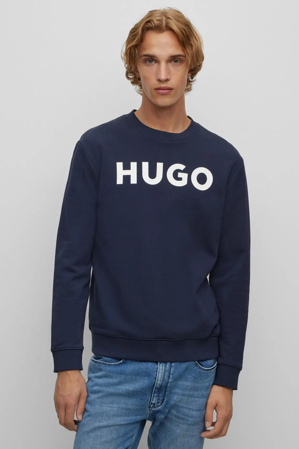HUGO Sudadera logo Azul oscuro Best