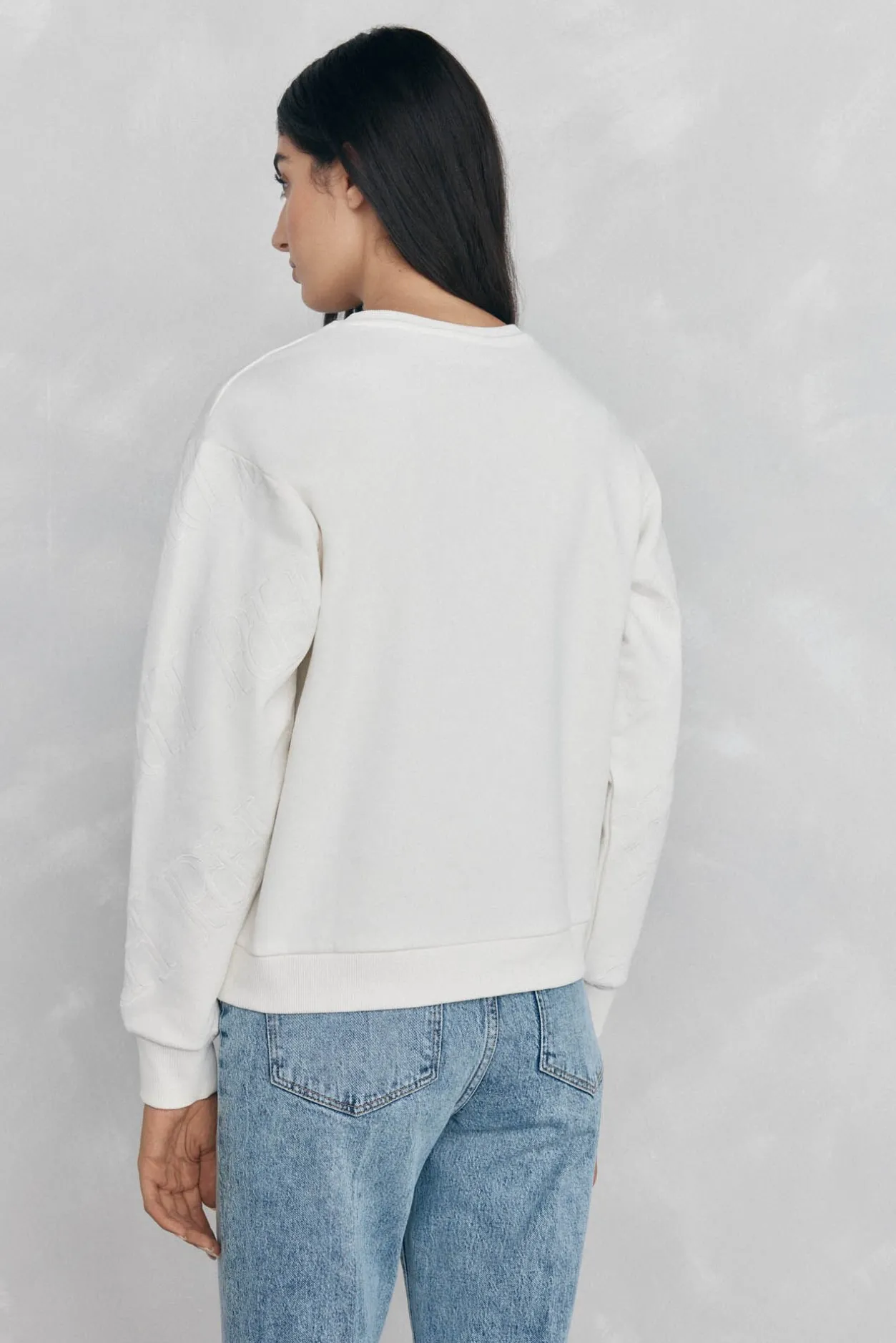 Pedro del Hierro Sudadera logo Blanco Online