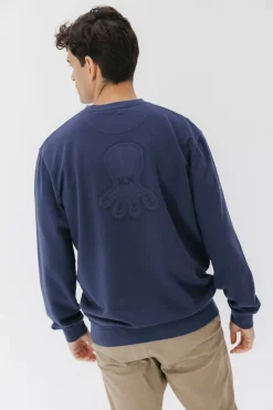 elPulpo Sudadera logo Azul marino New