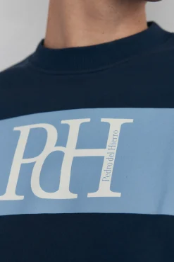 Pedro del Hierro Sudadera logo Azul Discount