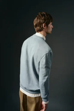 OOTO Sudadera logo bordado Azul