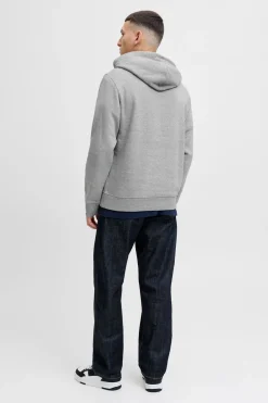 Jack & Jones Sudadera logo con capucha gris Online