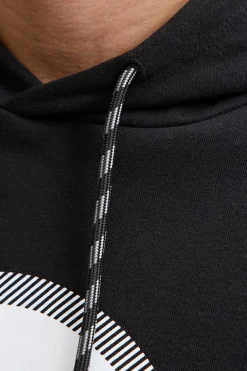Jack & Jones Sudadera logo con capucha negro New