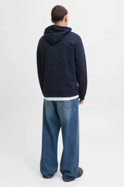 Jack & Jones Sudadera logo con capucha azul Best