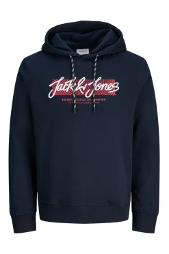 Jack & Jones Sudadera logo con capucha azul Best