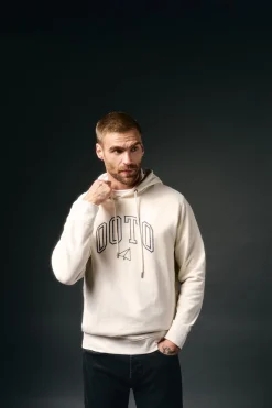 OOTO Sudadera logo con capucha Marfil Online