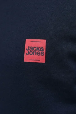 Jack & Jones Sudadera logo contraste azul Hot