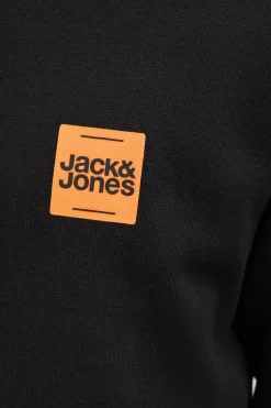 Jack & Jones Sudadera logo contraste negro Hot
