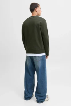 Jack & Jones Sudadera logo contraste verde Clearance