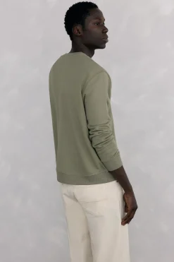 Pedro del Hierro Sudadera logo cuello caja Verde Sale