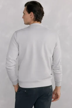 Pedro del Hierro Sudadera logo cuello caja Gris Outlet