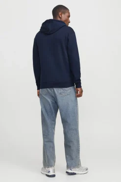 Jack & Jones Sudadera logo frontal azul Discount