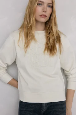 Pedro del Hierro Sudadera logo pdh Crudo Sale