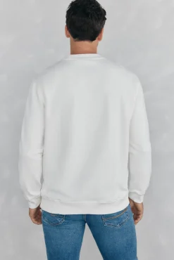 Pedro del Hierro Sudadera logo relieve Blanco Outlet