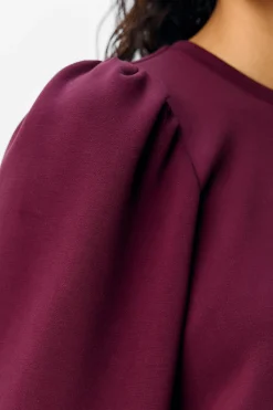 Object Sudadera manga abullonada Morado Online