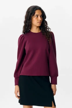 Object Sudadera manga abullonada Morado Online