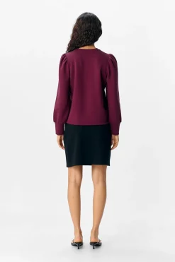 Object Sudadera manga abullonada Morado Online