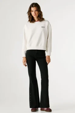 Pepe Jeans Sudadera manga larga marfil Outlet