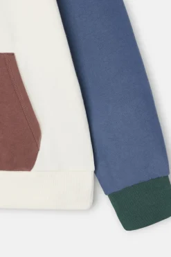 Silbon Sudadera media cremallera Marfil