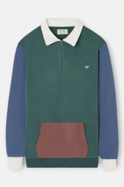 Silbon Sudadera media cremallera Verde Clearance