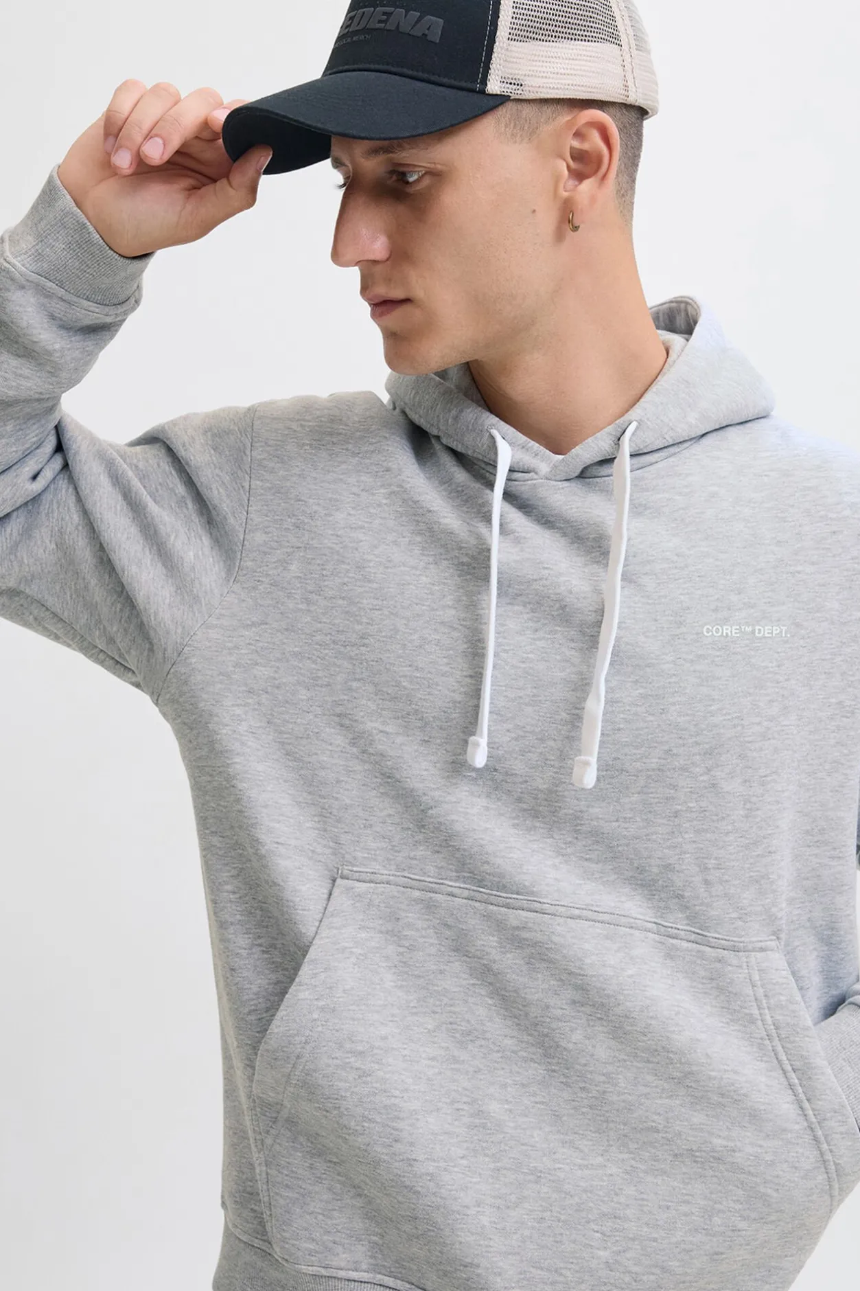 Jack & Jones Sudadera minimalista gris Best