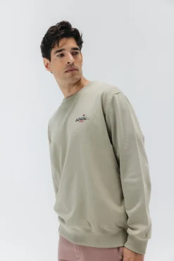 elPulpo Sudadera old school memories Kaki Discount