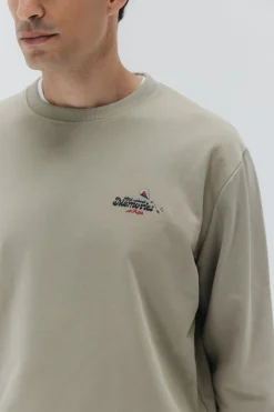 elPulpo Sudadera old school memories Kaki Discount