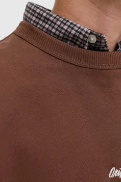 Jack & Jones Sudadera original studio marr&oacute;n Clearance