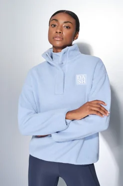 Dash and Stars Sudadera polar cremallera bebé azul Clearance