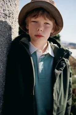 Springfield Kids Sudadera polera niño verde Hot