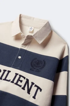 Springfield Kids Sudadera polera rayas niño blanco Clearance