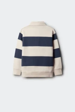 Springfield Kids Sudadera polera rayas niño blanco Clearance