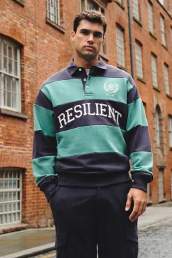 Springfield Sudadera polo cortes verde Hot