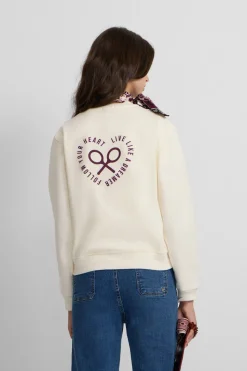 Silbon Sudadera raqueta Marfil Hot