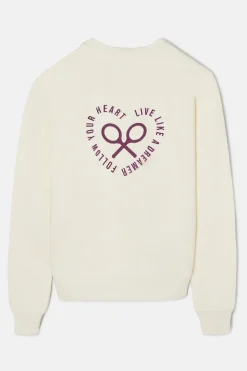 Silbon Sudadera raqueta Marfil Hot