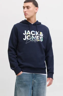 Jack & Jones Sudadera regular fit estampada azul Discount
