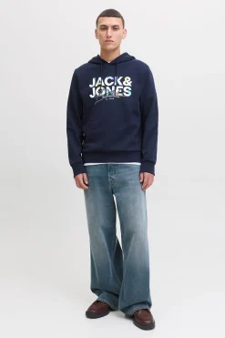 Jack & Jones Sudadera regular fit estampada azul Discount