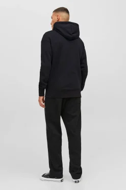 Jack & Jones Sudadera relaxed con cremallera negro Discount