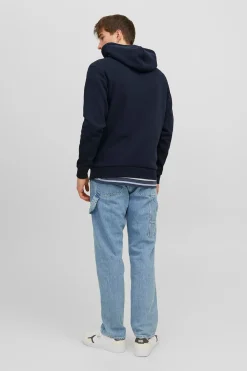 Jack & Jones Sudadera relaxed fit capucha azul Clearance
