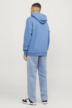 Jack & Jones Sudadera relaxed fit capucha azul Outlet