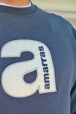 Amarras Sudadera Santa Lucía Unisex Azul marino Outlet