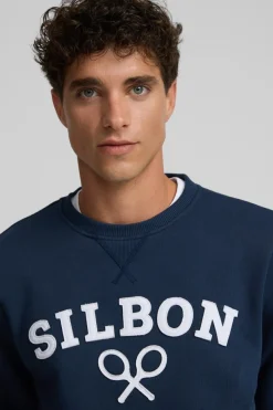 Silbon Sudadera raqueta media Azul marino Online