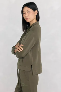 Pedro del Hierro Sudadera soft touch cuello perkins Verde