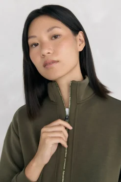 Pedro del Hierro Sudadera soft touch cuello perkins Verde